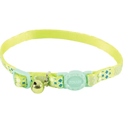 zolux - Collier ETHNIC nylon réglable de 17 à 30 cm vert pour chat