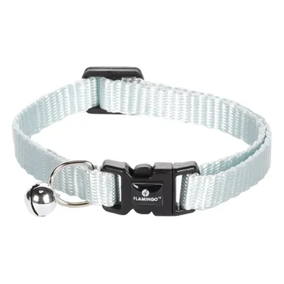 Collier réglable de 19 à 30 cm  clair avec clochette. pour chat