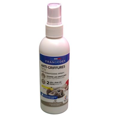 Spray anti-griffures pour chat et chaton dès 2 mois, citron et eucalyptus,