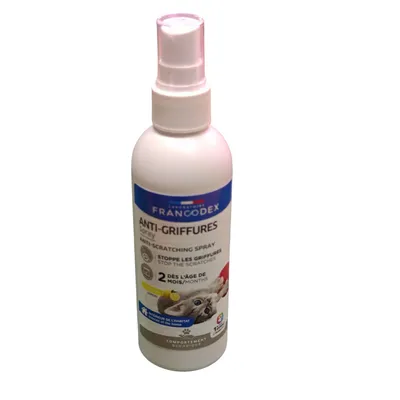Spray anti-griffures pour chat et chaton dès 2 mois, citron et eucalyptus,