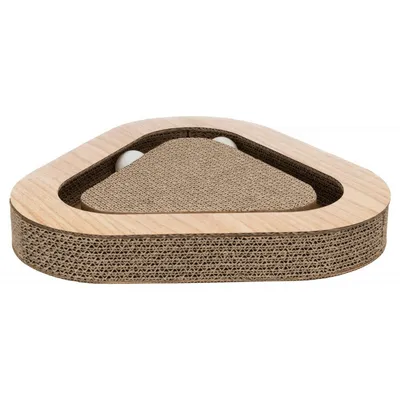 Plaque griffoir triangulaire, 36 cm. pour chat.