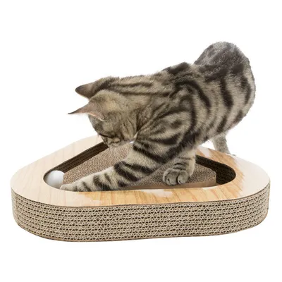 Plaque griffoir triangulaire, 36 cm. pour chat.
