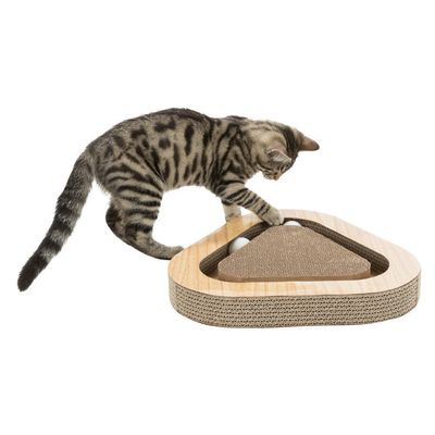 Plaque griffoir triangulaire, 36 cm. pour chat.