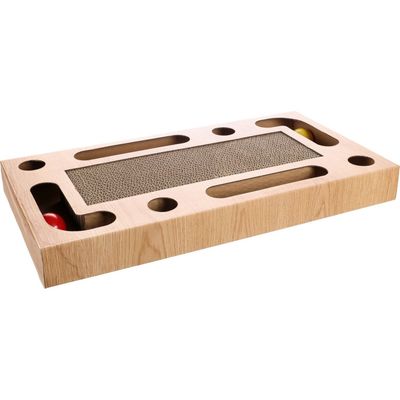 Griffoir jeux avec 2 balles, 25 x 47 x 5 cm, pour chat