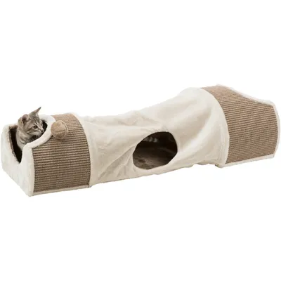 Tunnel à griffer pour chats, taille: 110 × 30 × 38 cm
