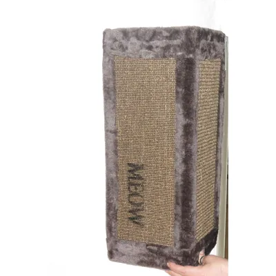 animallparadise - Griffoir d'angle  pour chat, 40 x 74,5 cm, SHIRO brun