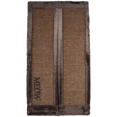 animallparadise - Griffoir d'angle  pour chat, 40 x 74,5 cm, SHIRO brun