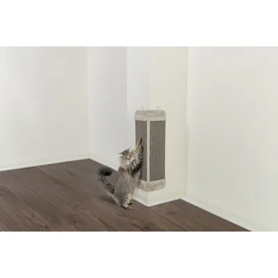 Griffoir d'angle pour chat 32 x 60 cm Gris Griffoir d'angle pour chat 32 x 60 cm Gris