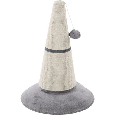 Cône griffoir, Elmo gris et blanc ø 33 x 45 cm pour chat