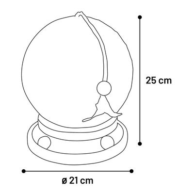 Flamingo - Griffoir Boule ø 21 cm avec support jeux pour chat
