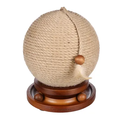 Flamingo - Griffoir Boule ø 21 cm avec support jeux pour chat Flamingo - Griffoir Boule ø 21 cm avec support jeux pour chat