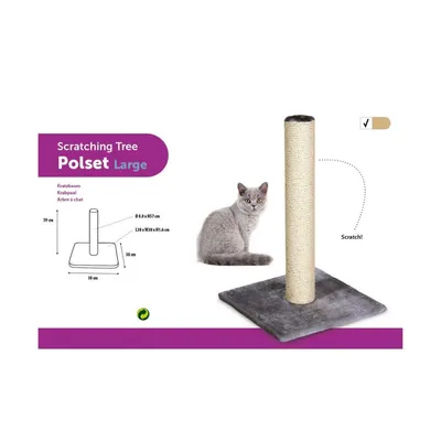 Griffoir Polset large couleur beige   38 x 38 x 59 cm pour chat