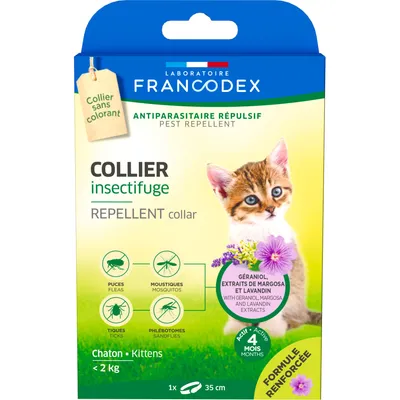 Francodex - Collier Insectifuge pour Chatons de moins de 2 kg formule renfo