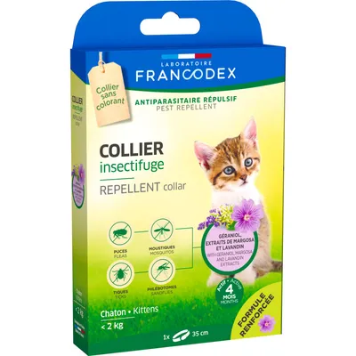Francodex - Collier Insectifuge pour Chatons de moins de 2 kg formule renfo