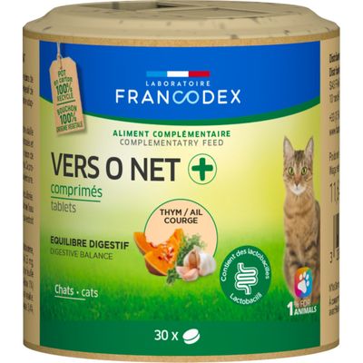 Vers o net + 30 comprimés pour chat