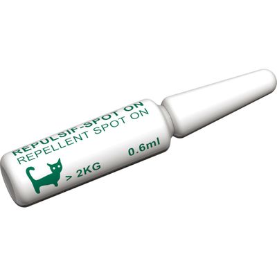 4 Pipettes Insectifuges pour Chats plus de 2 kg formule renforcée