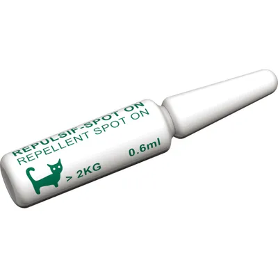 4 Pipettes Insectifuges pour Chats plus de 2 kg formule renforcée