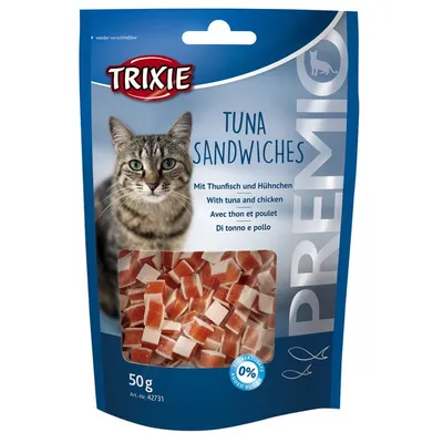 Trixie - Friandise sandwiches au thon, 50 gr, pour chats Trixie - Friandise sandwiches au thon, 50 gr, pour chats