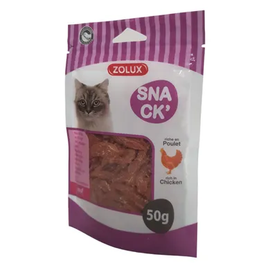 zolux - Friandise mini filet de poulet 50 g pour chat