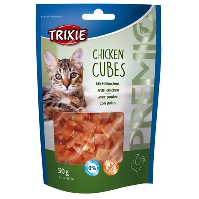 Trixie - Cubes de poulet 50 gr pour chat Trixie - Cubes de poulet 50 gr pour chat