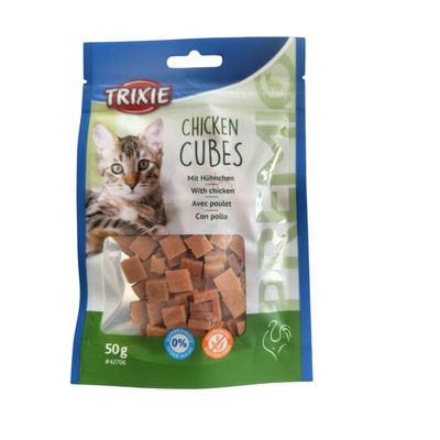 Cubes de poulet 50 gr pour chat