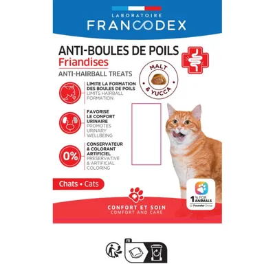 Friandises Anti boules de poils Pour Chatons et Chats d'intérieur 65g
