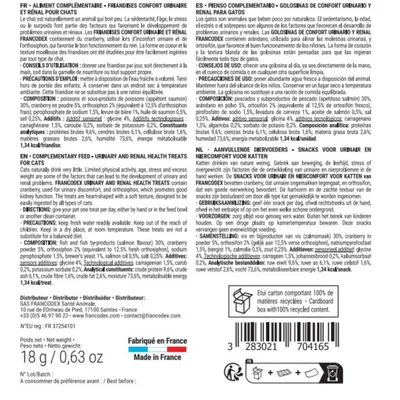 Friandise chats confort urinaire et rénal