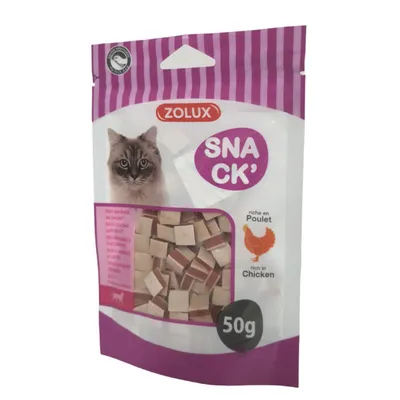 Friandise mini sandwich au poulet 50 g pour chat