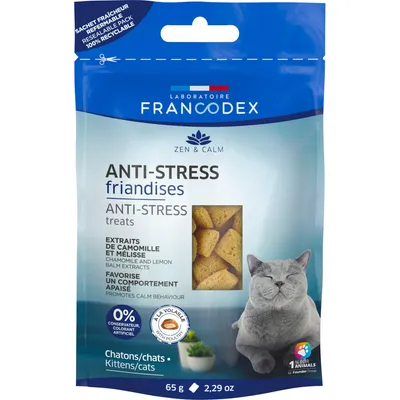 Francodex - Friandises Anti-Stress pour chatons et chats 65 g Francodex - Friandises Anti-Stress pour chatons et chats 65 g
