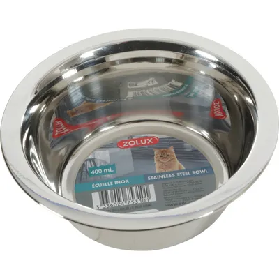 zolux - Gamelle Ecuelle inox 400 ML pour chat zolux - Gamelle Ecuelle inox 400 ML pour chat