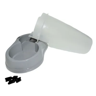 Stefanplast - Distributeur mixte 650 ml, eau ou croquettes, gris en plastiq