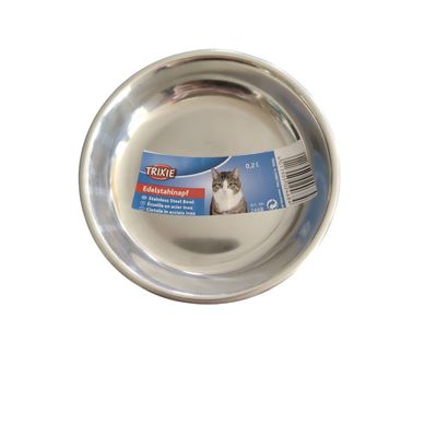 écuelle 0.2 L ø 13 cm en acier inox  pour chat