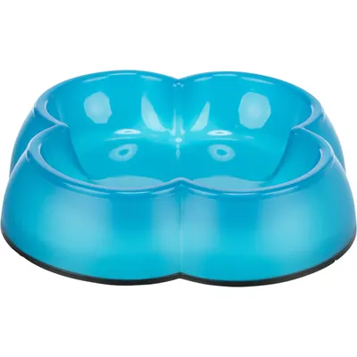 Gamelle plastique forme  trèfle 0.25 litre ø 12 cm  coloris divers pour cha