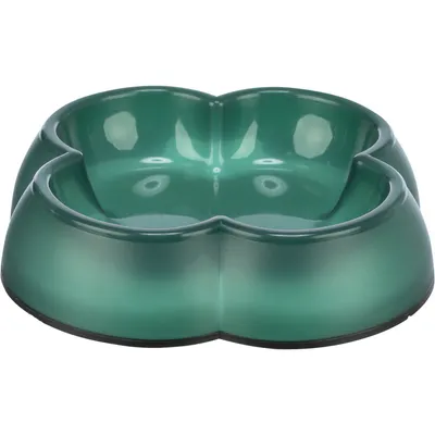 Gamelle plastique forme  trèfle 0.25 litre ø 12 cm  coloris divers pour cha