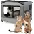 GIANTEX Sac Transport Chat Chien, Caisse de Transport Pliable Respirant GIANTEX Sac Transport Chat Chien, Caisse de Transport Pliable Respirant