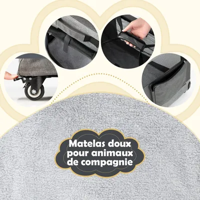 GIANTEX Sac Transport Chat Chien, Caisse de Transport Pliable Respirant