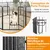 GIANTEX Parc pour Chien 8 Panneaux, Enclos Pliable pour Chien en Métal
