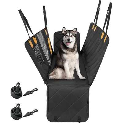 GIANTEX Housse de Siège Voiture pour Chiens avec Fenêtre en Maille