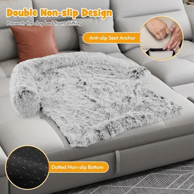 GIANTEX Tapis apaisant en Peluche pour Chien avec Housse Amovible GIANTEX Tapis apaisant en Peluche pour Chien avec Housse Amovible