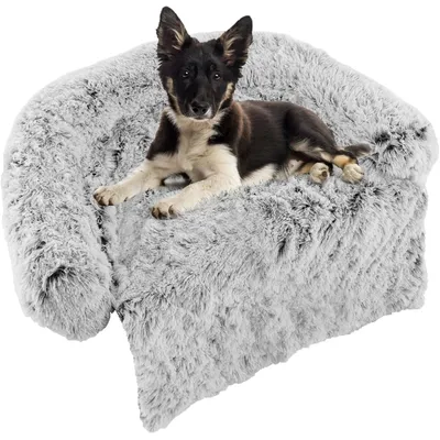 GIANTEX Tapis apaisant en Peluche pour Chien avec Housse Amovible