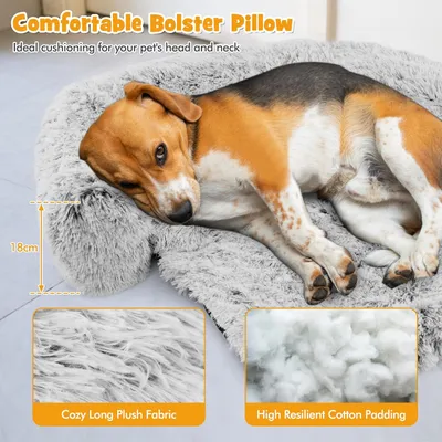 GIANTEX Tapis apaisant en Peluche pour Chien avec Housse Amovible GIANTEX Tapis apaisant en Peluche pour Chien avec Housse Amovible