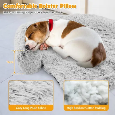 GIANTEX Tapis apaisant en Peluche pour Chien avec Housse Amovible