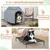 GIANTEX 2-in-1-Hochbett Für Hunde, Hundezelt GIANTEX 2-in-1-Hochbett Für Hunde, Hundezelt
