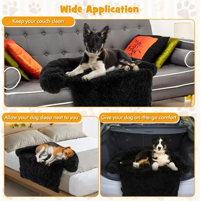 GIANTEX Tapis apaisant en Peluche pour Chien avec Housse Amovible