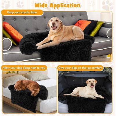 GIANTEX Tapis apaisant en Peluche pour Chien avec Housse Amovible