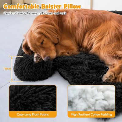 GIANTEX Tapis apaisant en Peluche pour Chien avec Housse Amovible