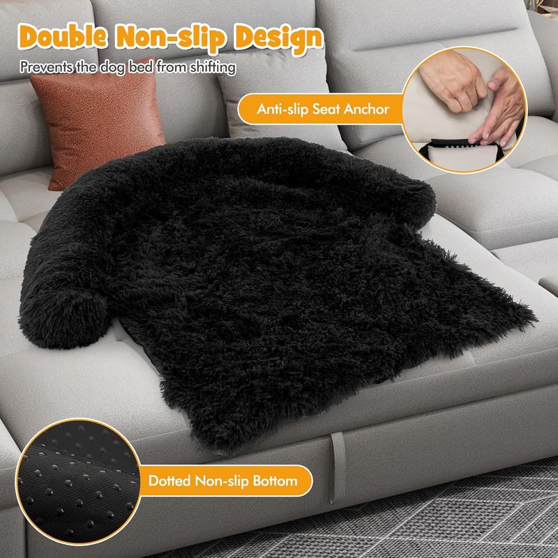 GIANTEX Tapis apaisant en Peluche pour Chien avec Housse Amovible