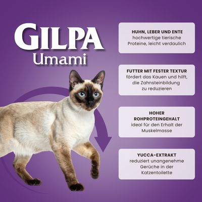 Gilpa Umami Trockenfutter für ausgewachsene Katzen aller Rassen