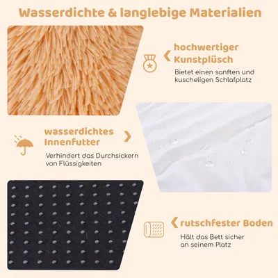 GIANTEX Riesiges Hundebett Aus Weichem Kunstfell GIANTEX Riesiges Hundebett Aus Weichem Kunstfell