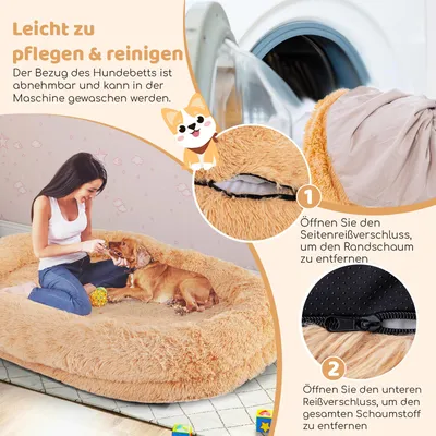 GIANTEX Riesiges Hundebett Aus Weichem Kunstfell GIANTEX Riesiges Hundebett Aus Weichem Kunstfell
